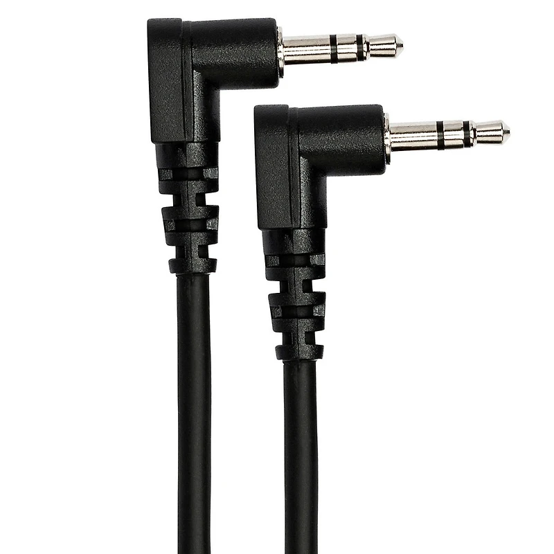 Hosa Technology 8" Stereo Mini Angled Male to Stereo Mini Angled Male 3.5mm Trs Ra Cable