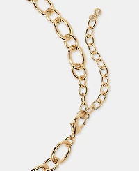On 34th Pave, Bead & Imitation Pearl Charm Necklace, 16" + 3" extender, Macy's Exclusive