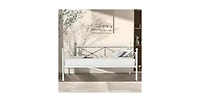Slickblue Heavy Duty Metal Daybed Frame with Classic Design for Twin Mattress Support