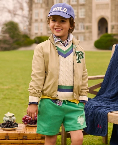 Polo Ralph Lauren Toddler and Little Boys Logo French Terry Shorts