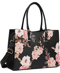 Mosiso 17 Inch Laptop Tote Bag, Waterproof Pu Leather Work Briefcase with Adjustable Handle - Compatible with MacBook, 17-17.3 Inch Notebook