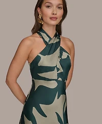 Donna Karan New York Women's Halter Neck Maxi Dress