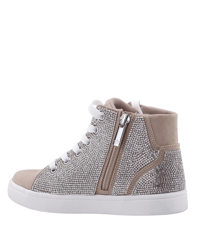 Nina Big Girls Kula Crystal High Top Sneakers