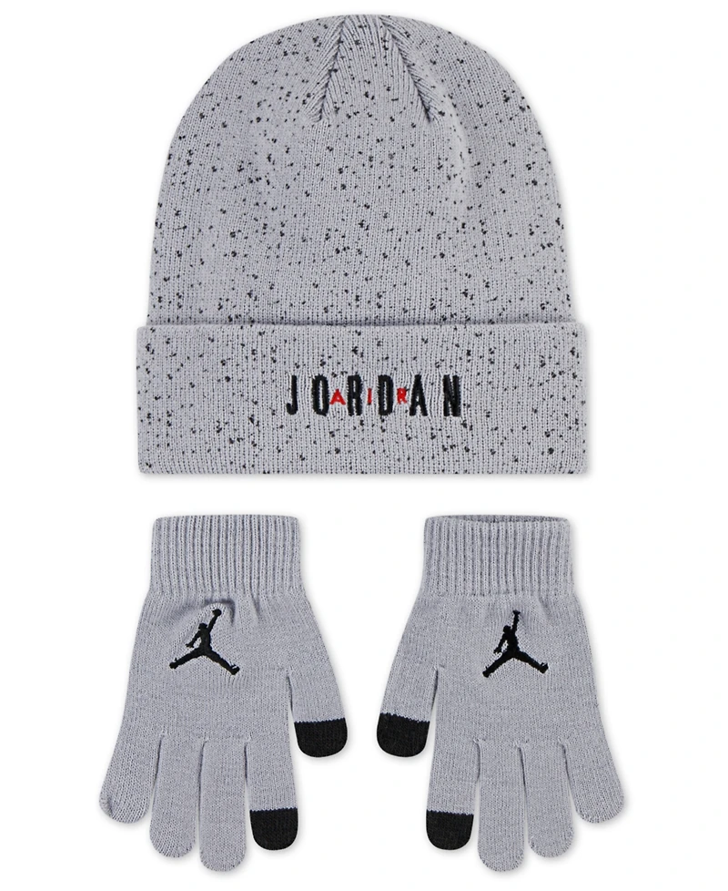 Jordan Big Kids 2-Piece Beanie and Gloves Set