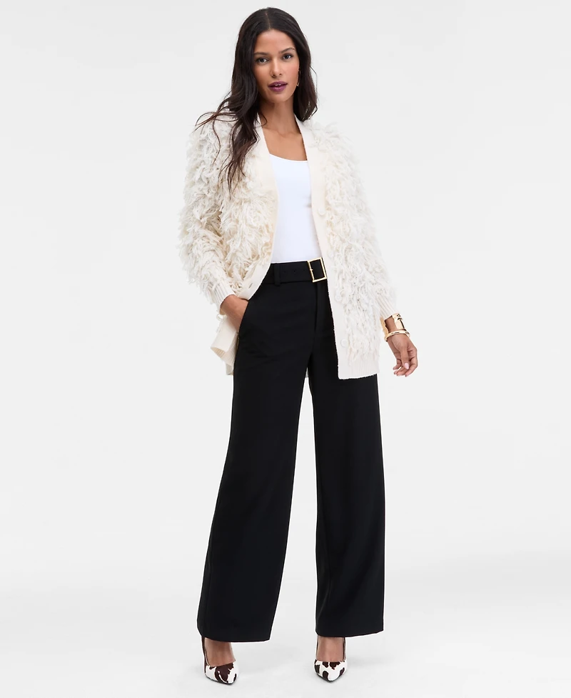 I.n.c. International Concepts Women's Belted High-Rise Wide-Leg Pants, Macy's Exclusive