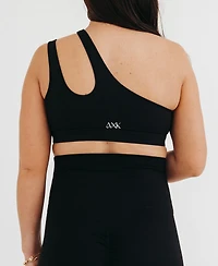 Axk Women's Cross Body Nursing Bra With Easy-Release Breastfeeding Clips and One-Shoulder Design