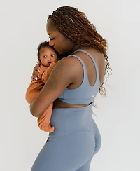 Axk Women's Cross Body Nursing Bra With Easy-Release Breastfeeding Clips and One-Shoulder Design