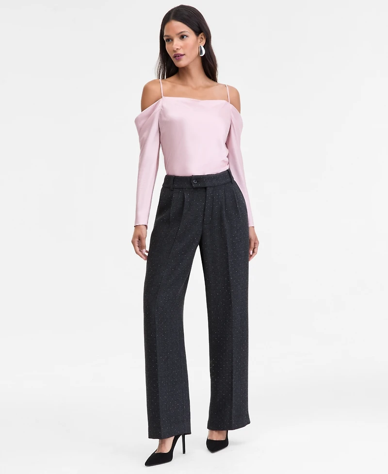 I.n.c. International Concepts Women's Studded Tab-Waist Trousers, Macy's Exclusive