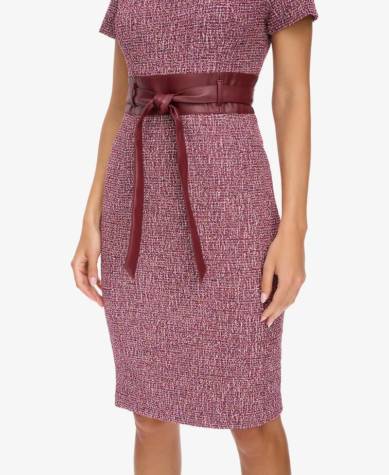 Calvin Klein Women's Short Sleeve Sheath Dress