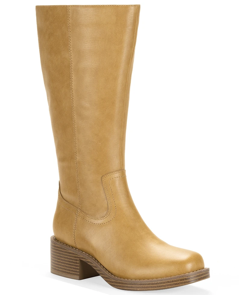Wild Pair Women's Warblerr Wide Calf Square Toe Tall Boots, Macy's Exclusive