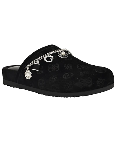 Guess Women's Gavyn Charms Logo Slip-On Clogs