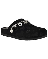 Guess Women's Gavyn Charms Logo Slip-On Clogs