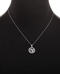Giani Bernini Cubic Zirconia Pave Monogram Y Pendant 18" Necklace in Sterling Silver, Created for Macy's