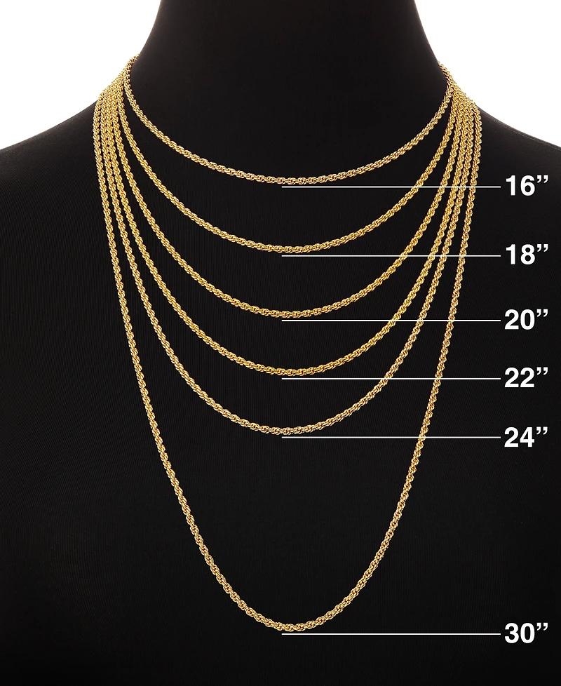 Giani Bernini Cubic Zirconia Pave Monogram Q Pendant 18" Necklace in 18k Gold Over Sterling Silver, Created for Macy's