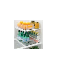 iDesign Plastic Stackable Fridge Bin with Handles, Set of 6, Clear