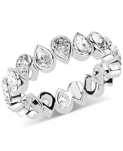Diamond Pear Bezel Eternity Band (2 ct. t.w.) Platinum or 14k Gold