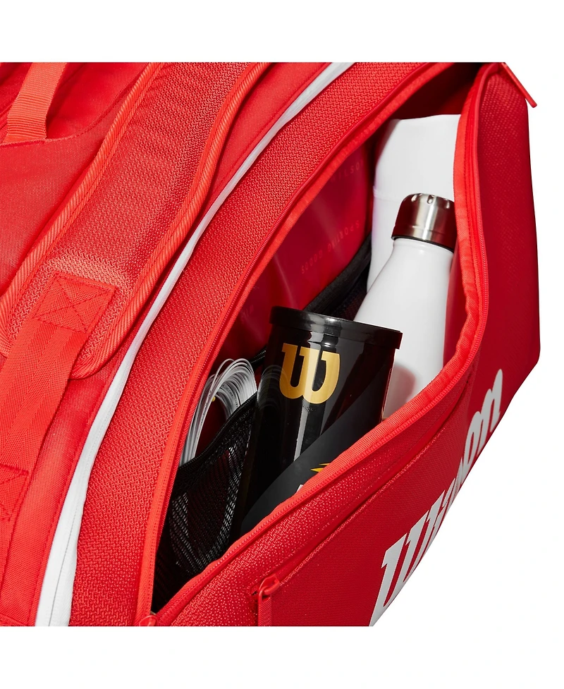 Wilson Super Tour Red 15-Pack Tennis Bag - Red