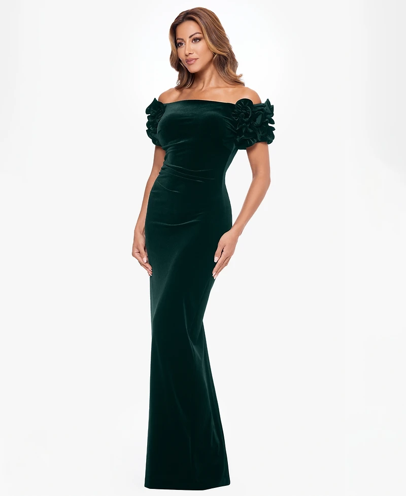 Xscape Women's Petite Sleeveless Maxi Dress