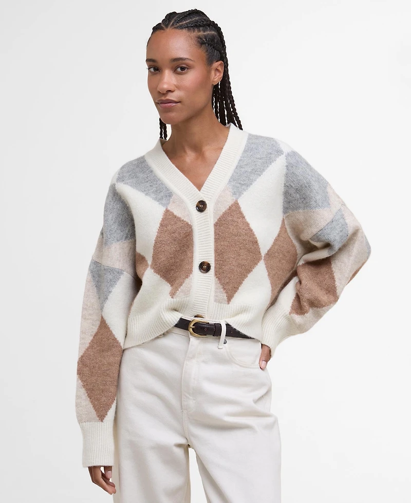 Barbour Women's Jacquard Patterned Cardigan