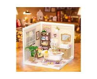 Robotime 3D Puzzles Super Creator Pop Bubble Bathroom Plastic Building Set Toys Playset Gifts for Teens Adults, Multicolored, 7.36"2.76"11.3