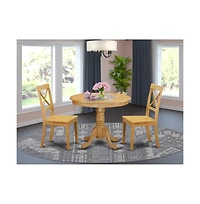 East West Furniture Dining Room Set Oak
