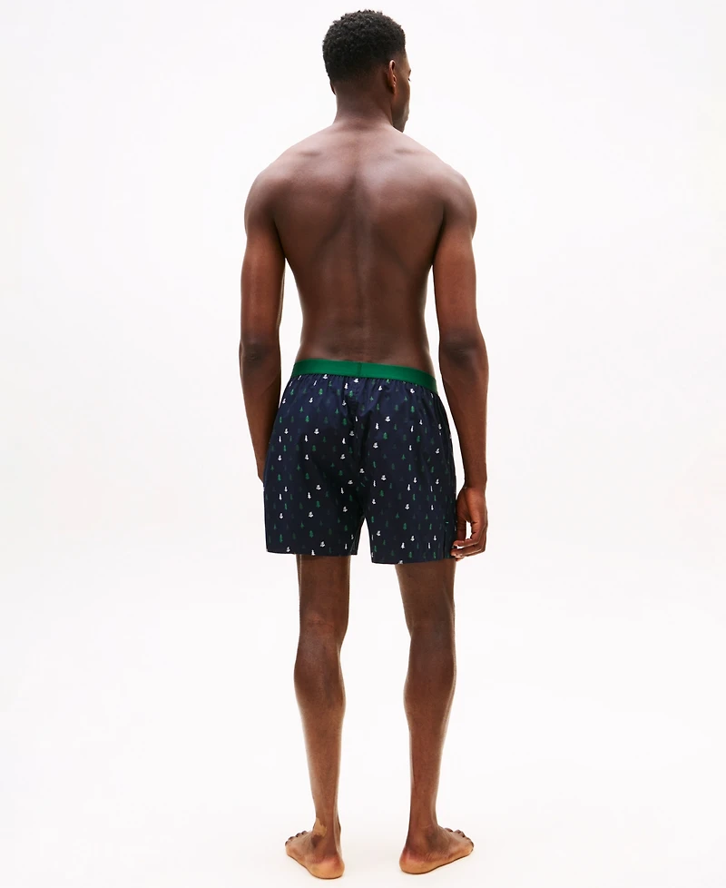 Tommy Hilfiger Men's Woven Front Button Opening Boxer