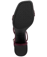 Jones New York Women's Ealton Block Heel Embellished Evening Sandals