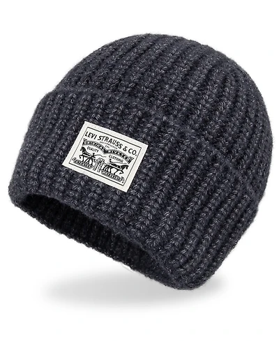 Levi's Men's Heathered Rib Knit Fashion Beanie