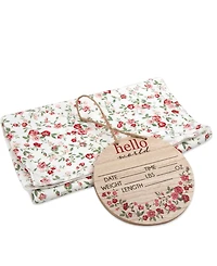 Baby Essentials Girls 4-Piece Floral Layette Set
