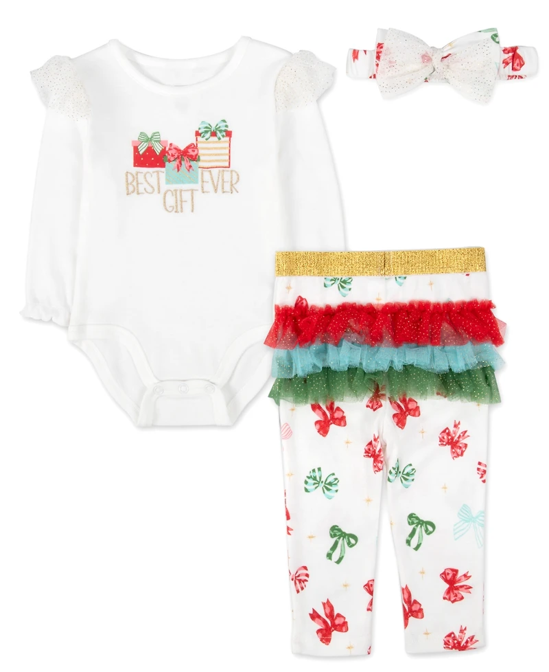 Baby Essentials Girls 3-Piece Gift Layette Set