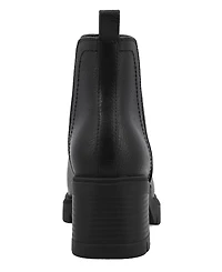 Mia Women's Panola Stacked Heel Lug Sole Chelsea Booties