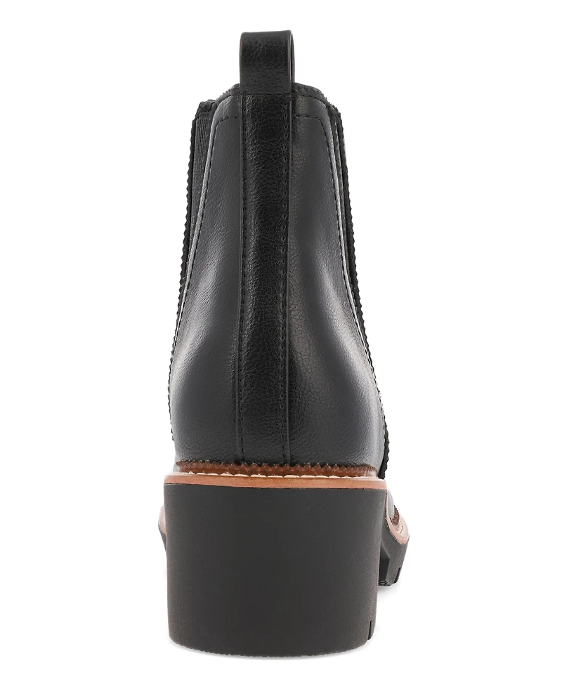 Mia Women's Paula Chelsea Stacked Heel Booties
