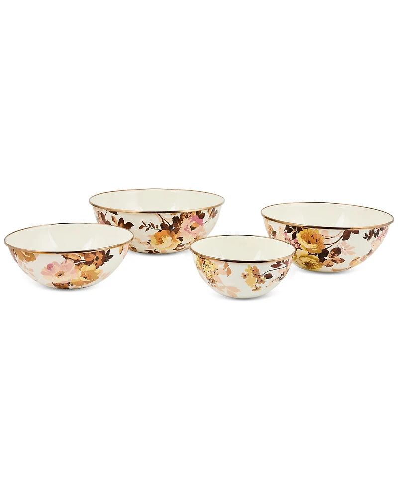 MacKenzie-Childs Wild Rose White Extra-Large Everyday Bowl, 192-oz.