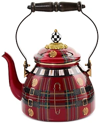 MacKenzie-Childs The Kilted Enameled 2-Quart Tea Kettle