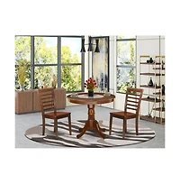 East West Furniture Dining Room Set Mahogany