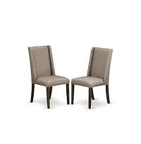 East West Furniture 5-Piece Modern Dinette Set Included 4 Kitchen Dining chairs Upholstered Seat and Stylish Chair Back and Rectangular Dining room Ta