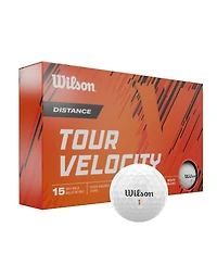 Wilson Tour Velocity Distance Golf Balls - 15 Pack