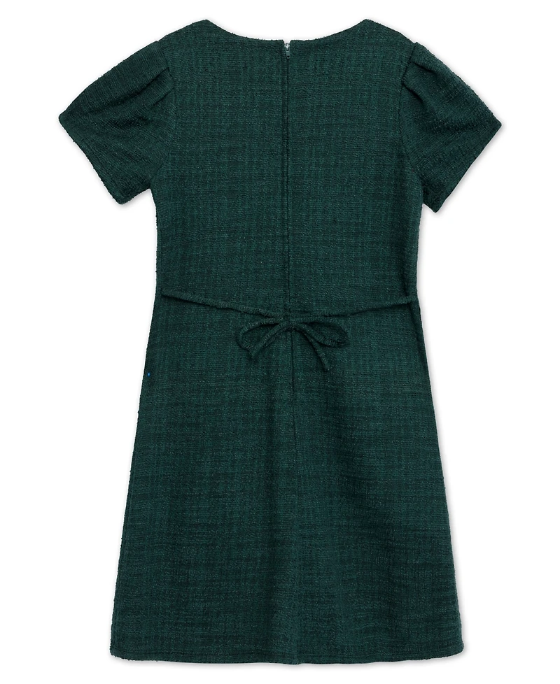Speechless Big Girls Knee Length Round Neck Short Sleeve Dress