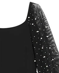 Speechless Big Girls Knee Length Long Sleeve Round Neck Dress