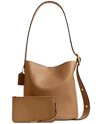 Coach Bleecker Medium Leather Bucket Bag