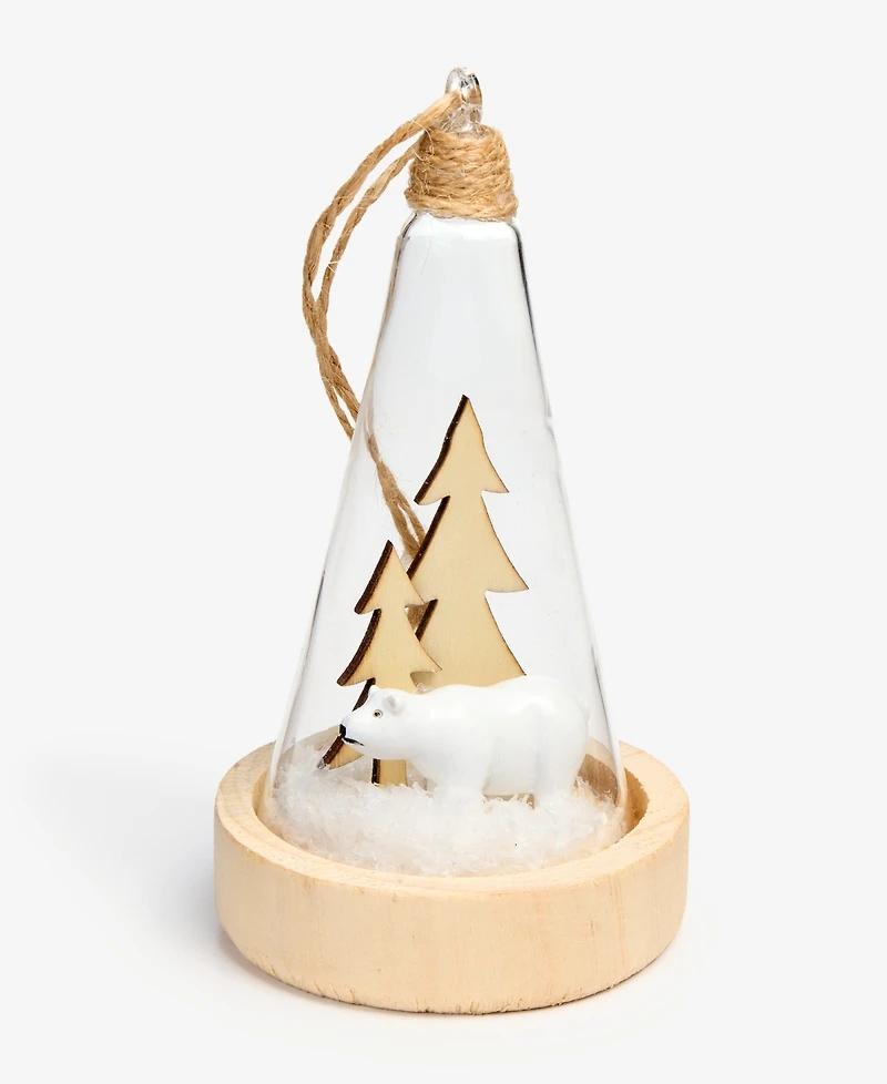 Holiday Lane Tree and Polar Bear Ornament, Macy's Exclusive