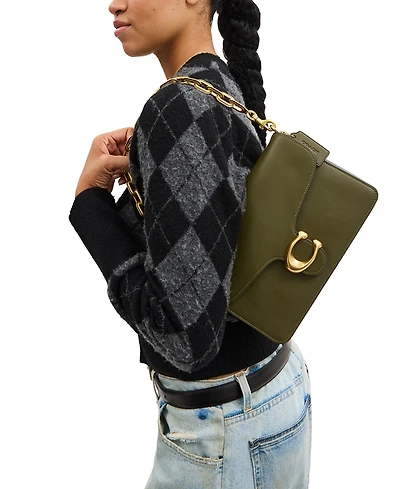 Coach Chain Tabby Leather Small Shoulder Bag