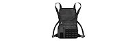 Nakto Tactical Chest Bag Lightweight Running Chest Pack, Water Resistant Running Vest Pack with Phone Holder Running Backpack for Men Women(Black Ches