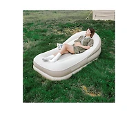 Naturehike Self Inflatable Sofa with pillow,Ergonomic,Skin Friendly,Fast Inflation,Portable Blow Up Sofa Chair for Camping Tent Home Use