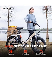 5th Wheel Tide 2 500W Folding Utility Electric Bike - Black