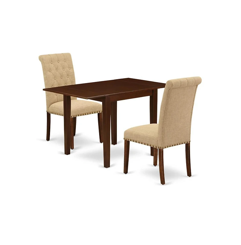 East West Furniture Dining Room Set Mahogany