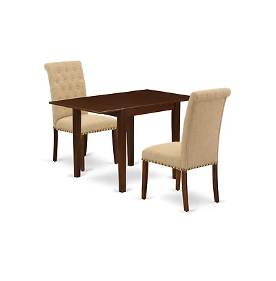 East West Furniture Dining Room Set Mahogany