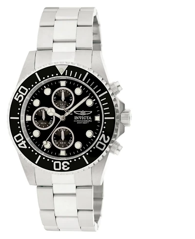 Invicta Men's 1768 Pro Diver Quartz Chronograph Black Dial Watch