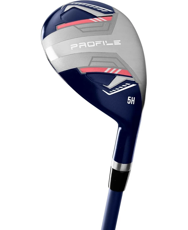 Wilson Profile 11 Piece Womens Right Hand Complete Golf Set with Cart Bag - Petite / Ladies / Nvy/Rs Gld/Grey