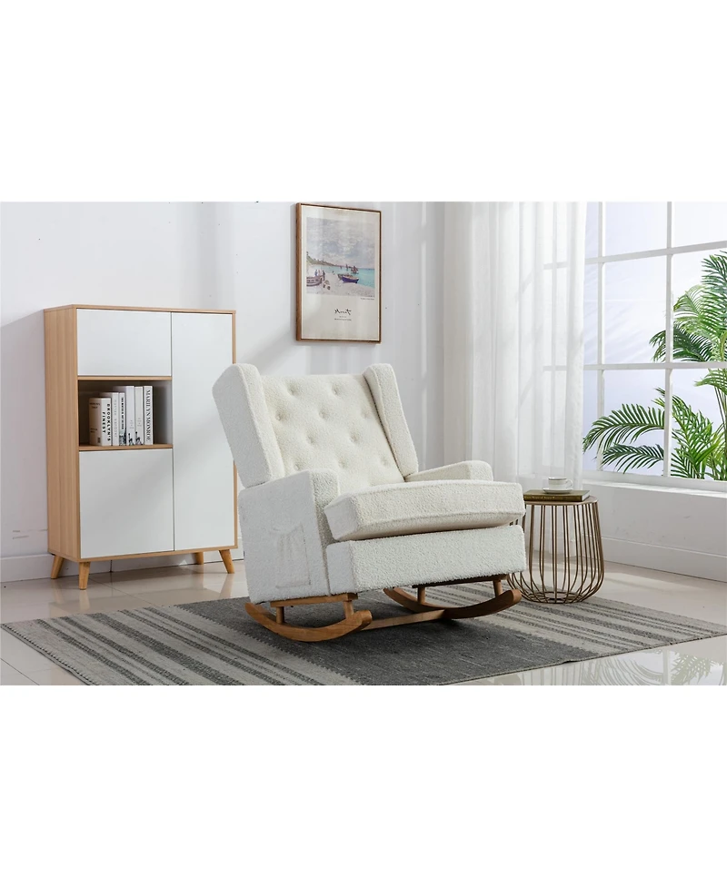 Living room Comfortable rocking chair accent chair